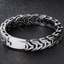 В стиле «хип-хоп», «панк рок-н-14/15/17 мм широкий браслет цепи Для мужчин Нержавеющая сталь Для мужчин s Браслеты байкерские массивных украшений для Для мужчин "Лучшие друзья"