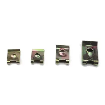 

480PCS U -Shaped 65 Manganese Steel Spring Nut Clip Stainless Steel 304 Nut 6 / 8 / 10 / 12 For Automotive Interior Trim Panel