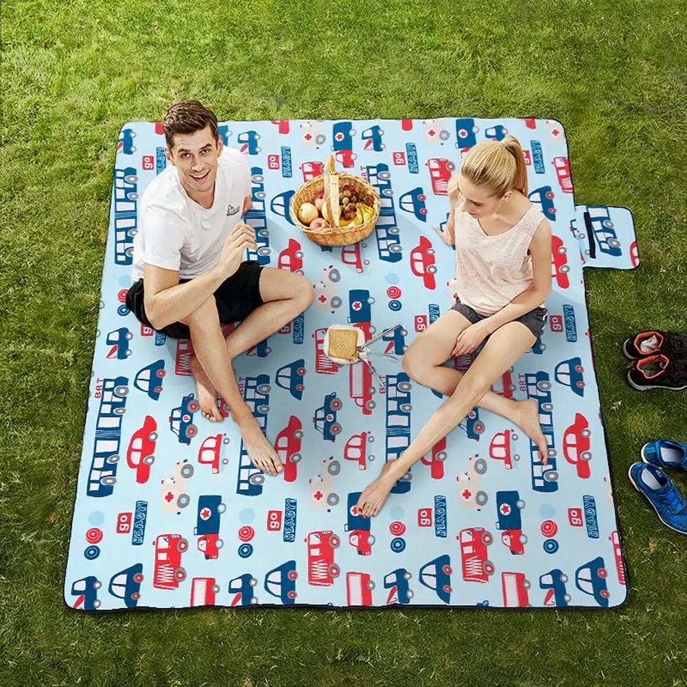 

Moisture-proof Pad Outdoor Outing Children Climbing Mat Fleece Waterproof Folding Picnic Mat Extra Large Picnic Blanket