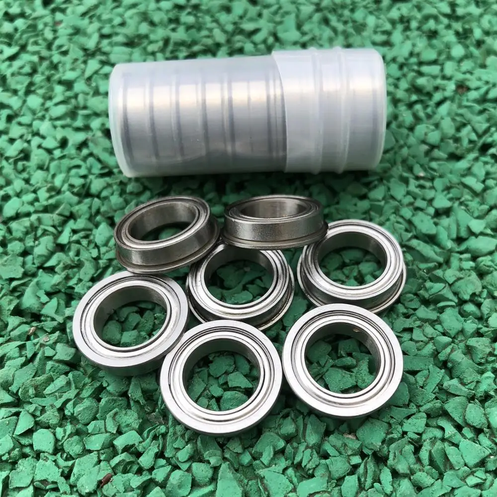 20pcs flanged stainless steel bearings SF6702ZZ SF6702-2Z 15x21x4 mm flange deep groove ball bearings SF6702 F6702 ZZ 15*21*4mm