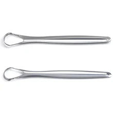 Скребок для языка из нержавеющей стали, металлический очиститель для языка, зубная щетка для ухода за полостью рта, ГИГИЕНИЧЕСКИЕ Инструменты