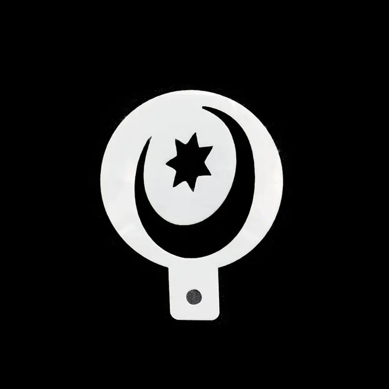 Прямая поставка 6 шт./компл. ИД Мубарак Рамадан Кофе Цветок спрей Трафареты торта украшения DIY Плесень Fondant(сахарная) шаблон