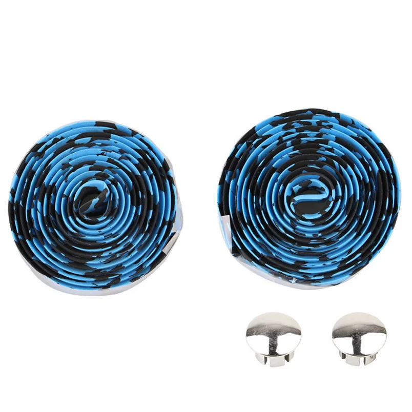 2pcs Bicycle Handlebar Tape Steering Wheel Cover Road Bike Cycling Handle Non-slip Belt Rubber Tape Bike Accessories 20DE18