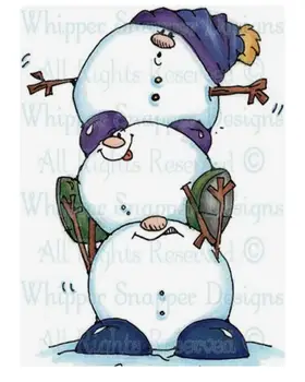 

A snowman Transparent Silicone Rubber Stamp and metal die Sheet Cling Scrapbooking DIY Cute Pattern Photo Album