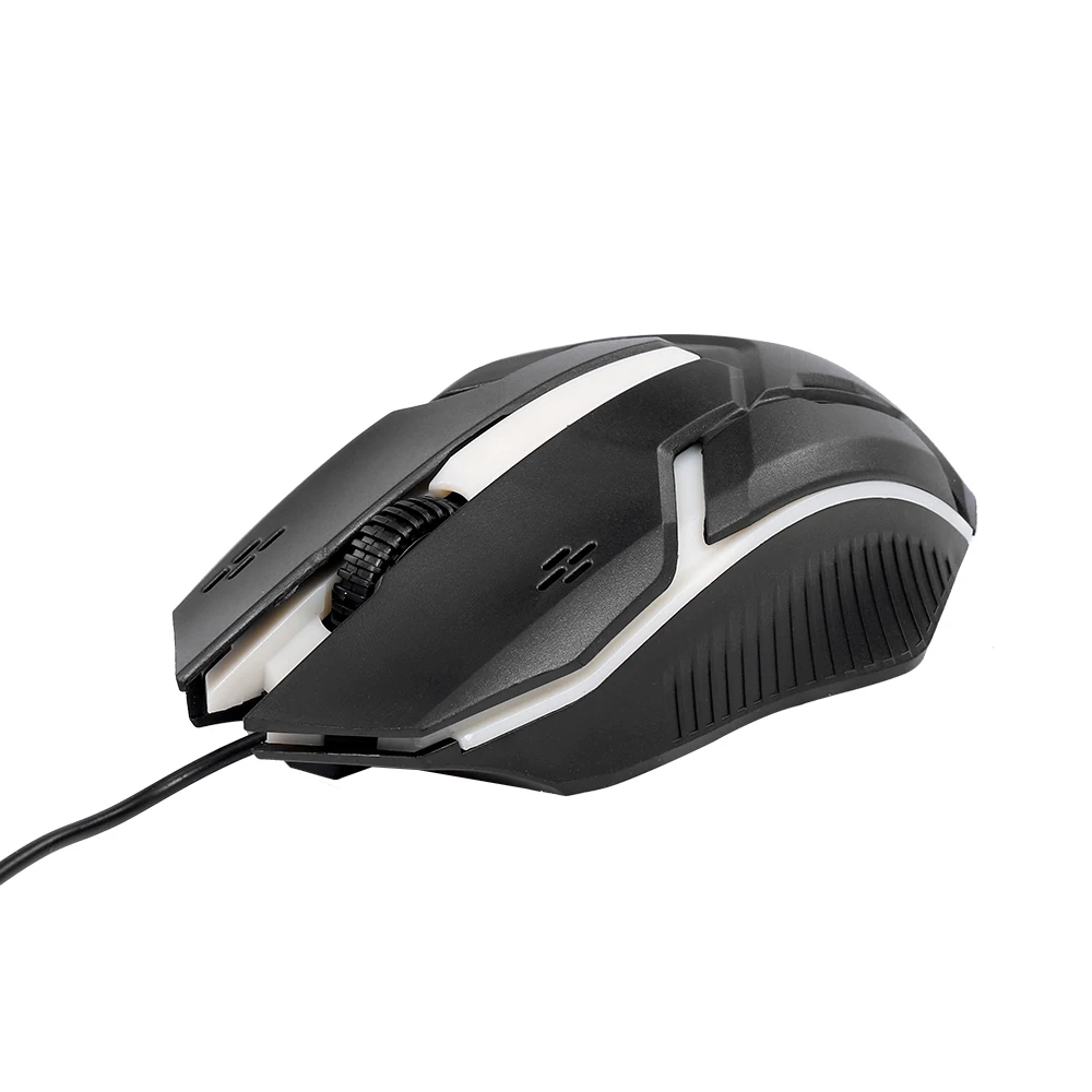 WE Souris filaire WE 1200DPI , USB, câble 1.5m métallique noire