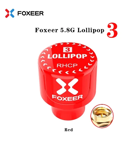 

Foxeer Lollipop 3 antena corta 5,8G 2.5Dbi RHCP polarizada circular FPV SMA Micro de la antena del receptor