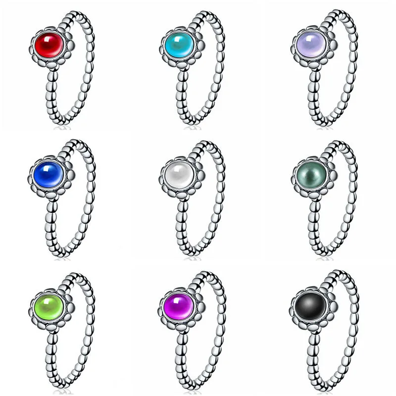 

Luxury Exquisite 3 Colors Gem Rings Silver Ring Cocktail Party Ring Valentine's Day Gift Wedding Band Ring Bridesmaid Gift