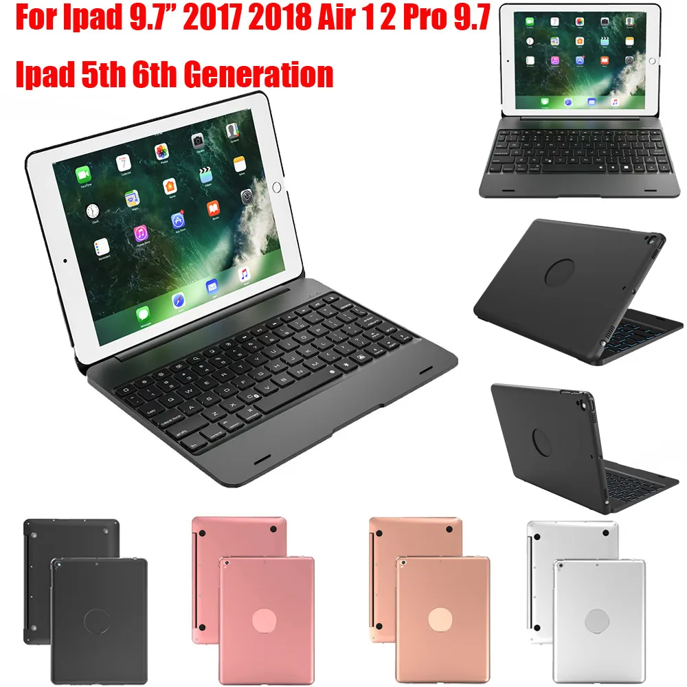 Горячая флип-клавиатура для Apple iPad 9,7 / 5th 6th поколения BT чехол клавиатуры# T2