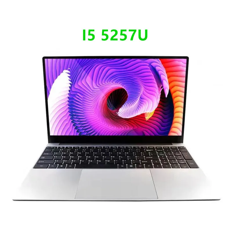 Ordenador portátil para juegos Intel i5-5257U, pantalla IPS de 15,6 pulgadas, 3,10 GHz, SSD de 512GB, retroiluminación, juego desbloqueado con huella dactilar