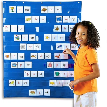 

Pocket Chart Standard Insert Card Home Scheduling Easy Mounting Transparent Pocket Chart Classroom Teaching Learning