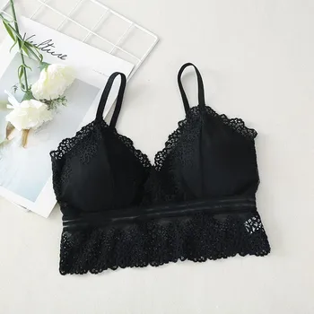 

Summer Sexy Lace Tube Top With Chest Pad Women Push Up Bra Beauty Back Lace Top Underwear Rk#
