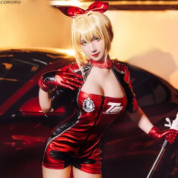 

Anime! Fate/Grand Order FGO Nero Racing Girl Battle Suit Sexy Jumpsuits Uniform Cosplay Costume Halloween Outfit Free Shipping