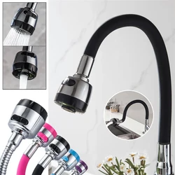 Flexible Hose Silicone Tube Kitchen Faucet Accessories 360 Degree Water Tap Filter General Interface Adjustable Washing Tools