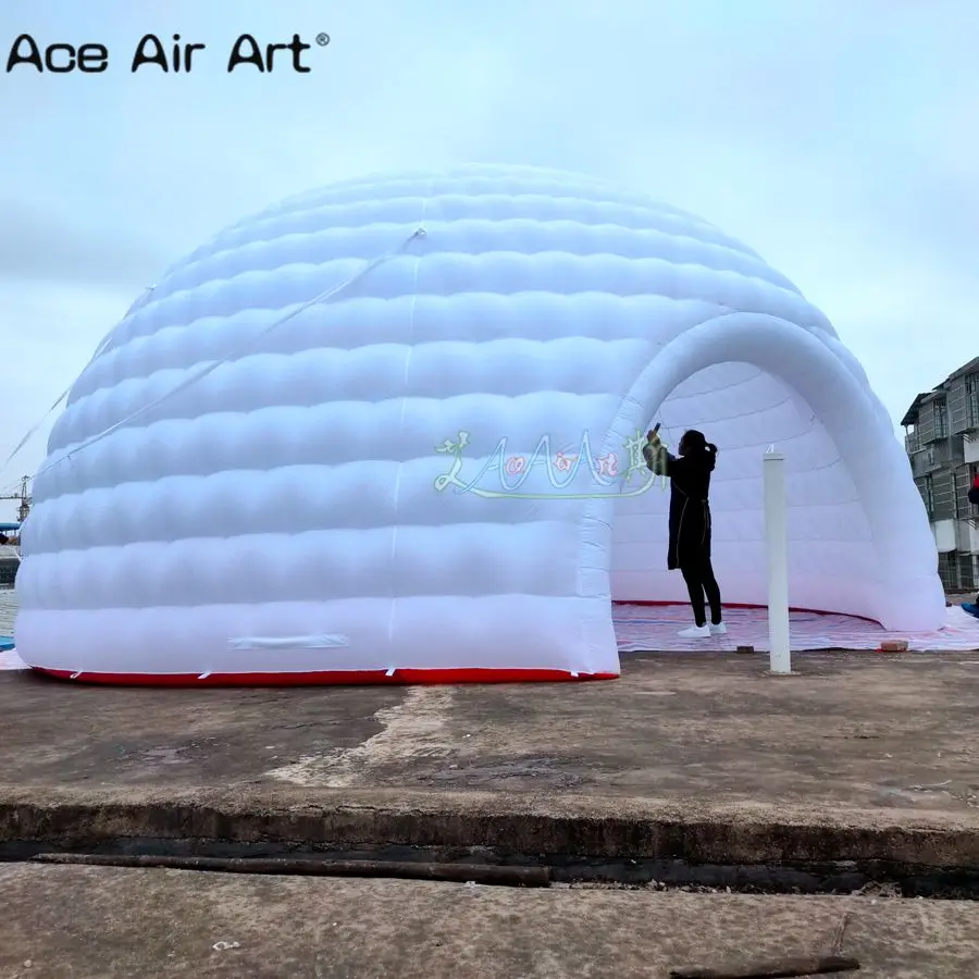 Дизайн гигантский надувной купол палатки модель, белый цвет надувной купол палатки для свадеб и вечеринок