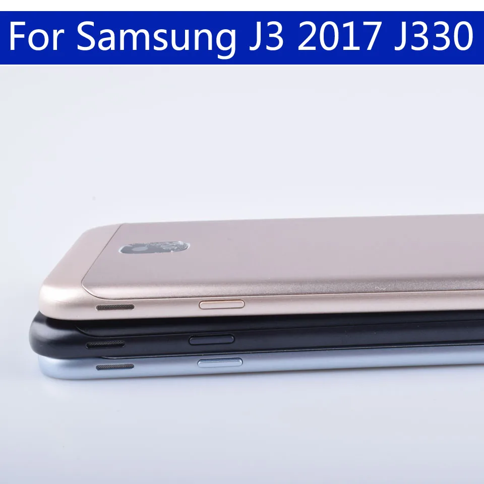 Для Samsung Galaxy J3 J330 J330F SM-J330F Корпус Крышка батарейного отсека задняя крышка чехол Задняя Дверь Корпус Корпуса