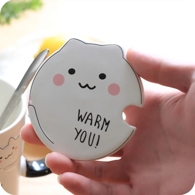 Best Household Concise Ceramic Water Mugs Coffee Mike Office Cup Cute Cartoon Pattern Cup With Cover amp;Spoon