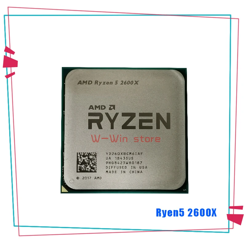 

AMD Ryzen 5 2600X R5 2600X 3.6 GHz Six-Core Twelve-Thread CPU Processor YD260XBCM6IAF Socket AM4