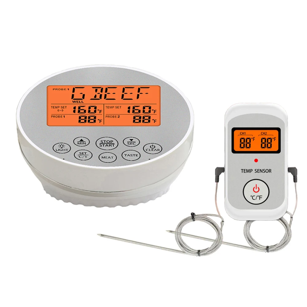 Household Digital Kitchen Food Cooking Steak Meat Grill BBQ Thermometer
Oven Smoker Wireless Temperature Monitor instant read