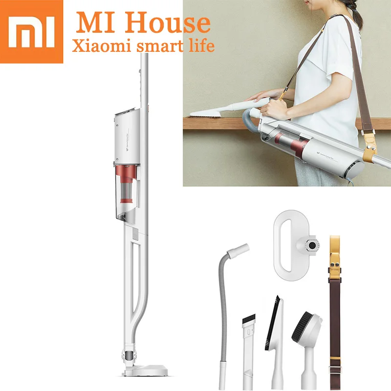 

Xiaomi Deerma Ring Suction Cleaner Handheld Dust Collector Aspirator With Back Type Portable Sweeper Can Be Used For Sofa Aspira