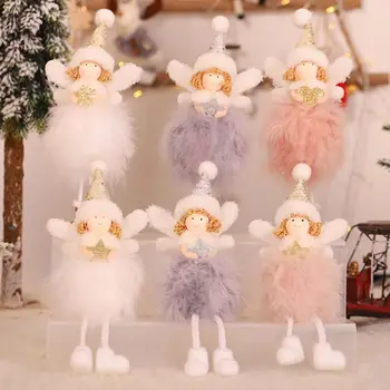 

3pcs/set Cute Christmas Angel Doll Toy Decoration Xmas New Year Party Ornament Home Table Decor Kids Gifts
