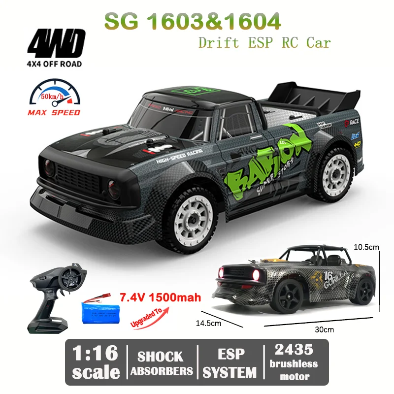 mais barato 1:16 rc carro drift brushless udirc ud 1604 pro controle remoto  rally caminhão carros para deriva