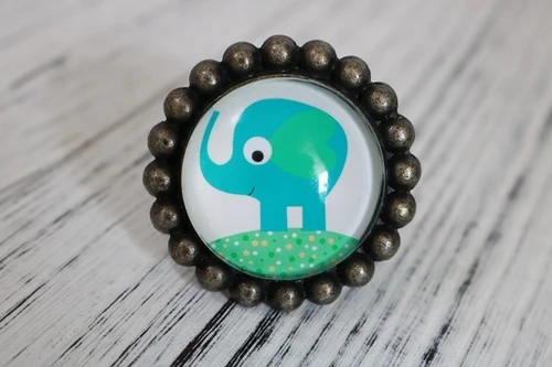 Blue green elephant Океанская мультяшная кухонная мебель, шкаф с одной ручкой, классический стиль, американская детская комната, шкаф, шкафчик - Цвет: Blue green elephant