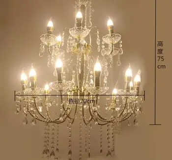 

New 2020 Wedding Iron Plated Crystal Chandelier Stage Ritual Pavilion Decoration Road Bringing New Wedding Projects Modern E14