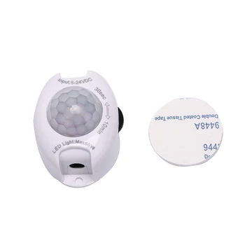 

1PC Motion Sensor Light Switch 5V 24V DC Movement Detector Activated Automatic Switch Wholesale