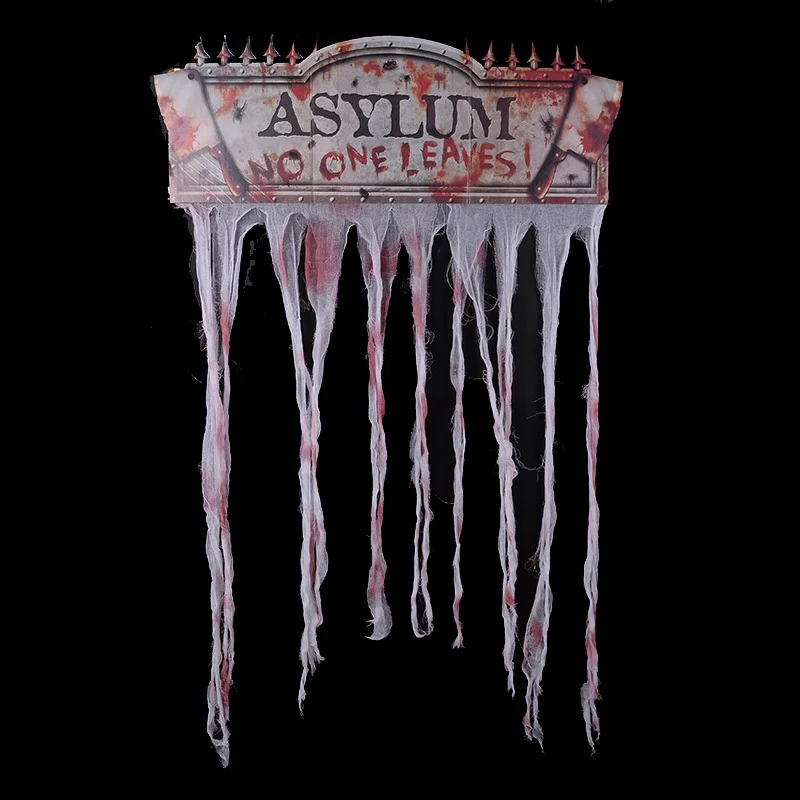 

Bloody Doorway Curtain Decorative Creepy Cloth Haunted House Horror Decoration Halloween Theme Party Supplies