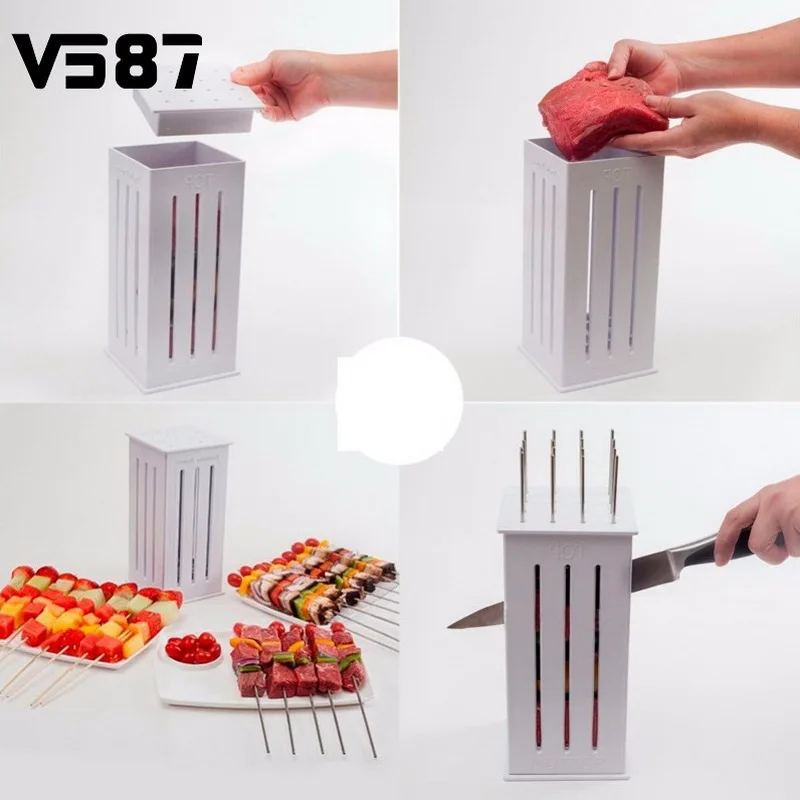 Устройство для приготовления барбекю и Kabob устройство еребьего мяса с 16