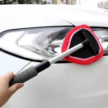 

Telescopic Microfiber Car Window Cleaner Car Auto Windshield Cleaning Brush Window Scraping Mist Eliminator Window Glass Cleaner