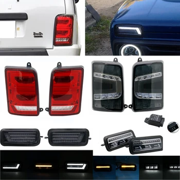 

For Lada Led Tail Lights 2 Pcs Car Styling Accessories LED Rear Running Lights for Lada Niva 4x4 1995 Turn Signal Light Lamp
