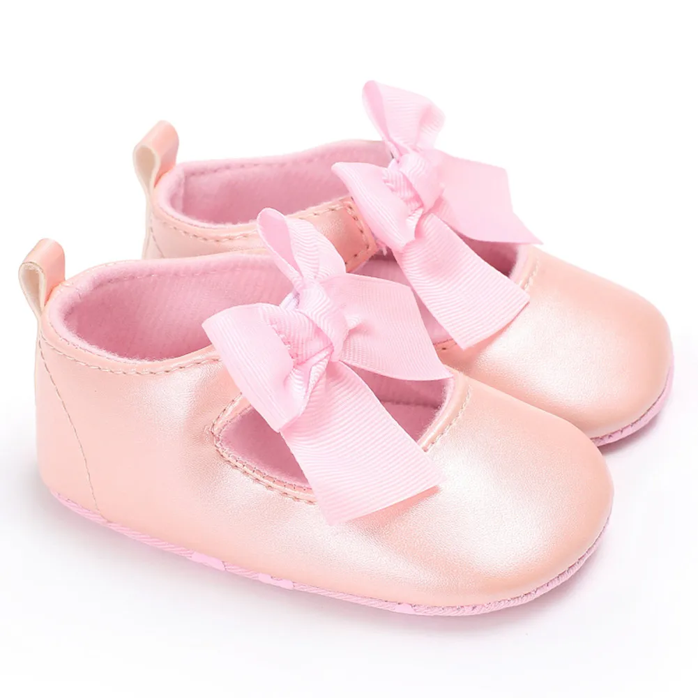 Pink Pudcoco/Детское платье; обувь из искусственной кожи для малышей; детская обувь принцессы для детей; платье для девочек; туфли на плоской подошве для свадебной вечеринки - Цвет: Pink