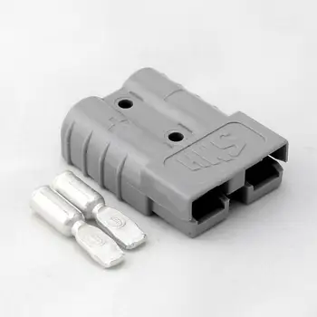 

10PCS/Lot GRAY SMH SY50A 600V BATTERY PLUG POWER CONNECTOR WITH CONTACTS FOR ELECTRIC MOBILITY SCOOTER GOLF CARS FORKLIFT TRUCK