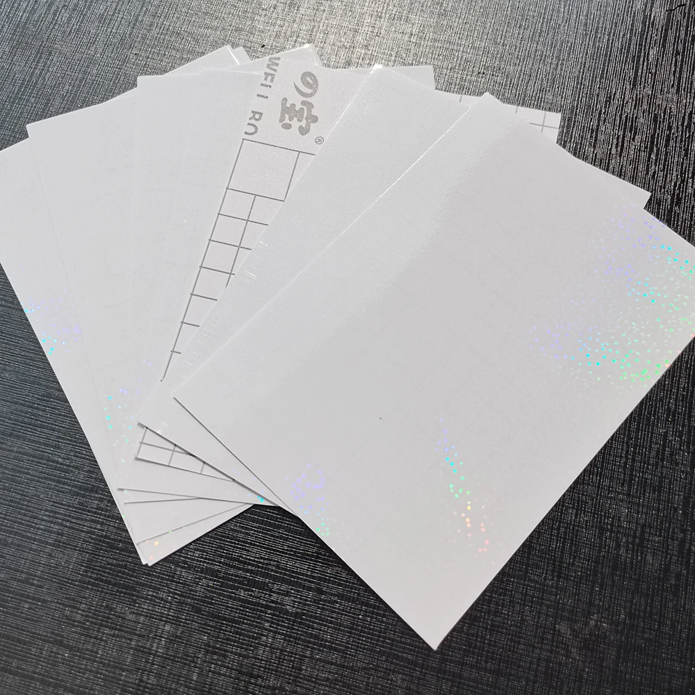 홀로그램 샌드 호일 접착 테이프, 뒷면 핫 스탬핑 용지, DIY 패키지, 컬러 카드, 100 시트, 105x148mm