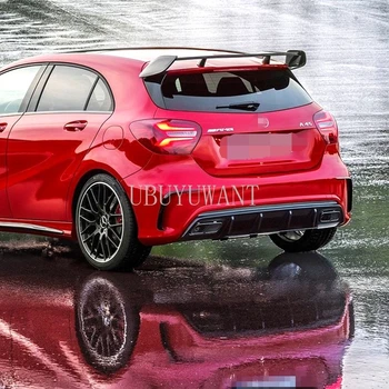 

UBUYUWANT For Mercedes Benz Black Spoiler A Class W176 A180 A200 AMG 2015-2018 ABS Plastic Rear Spoiler Wing Trunk Cover