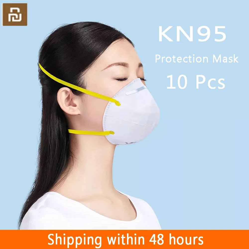 

New YouPin KN95 Face Mask Anti Dust N95 Mask 3-Layer PM2.5 Dustproof Protective 95% Repeatable Filtration KN95 Mouth Cover