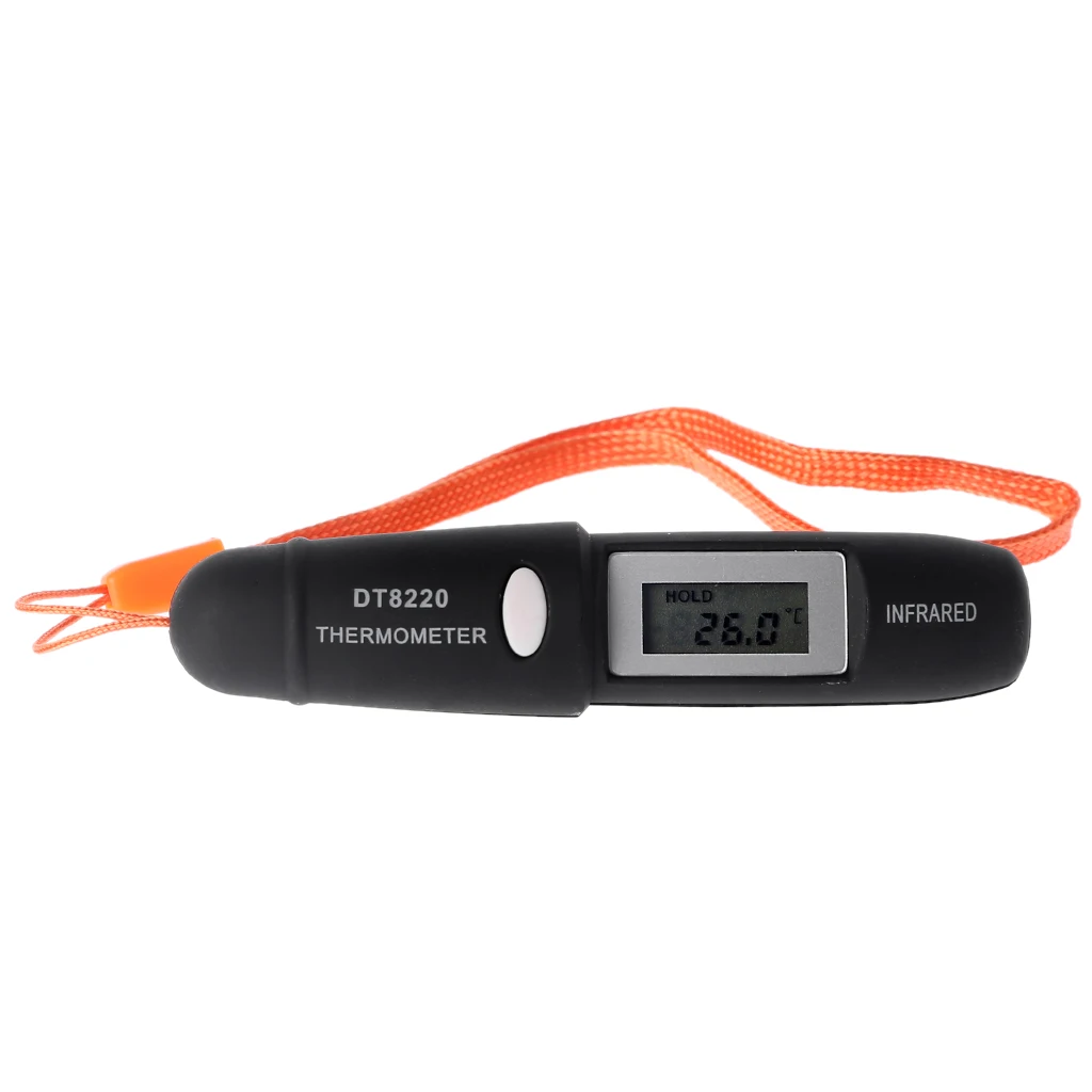 

DT8220 Mini Infrared Thermometer Pen Type IR Temperature Measuring Tool Home use