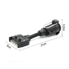 Штепсельная Вилка прицепа соединитель Адаптер Гнездо Круглый Женский плоский мужской Караван Лодка муфты детали антиблокировочной тормозной системы Горячая