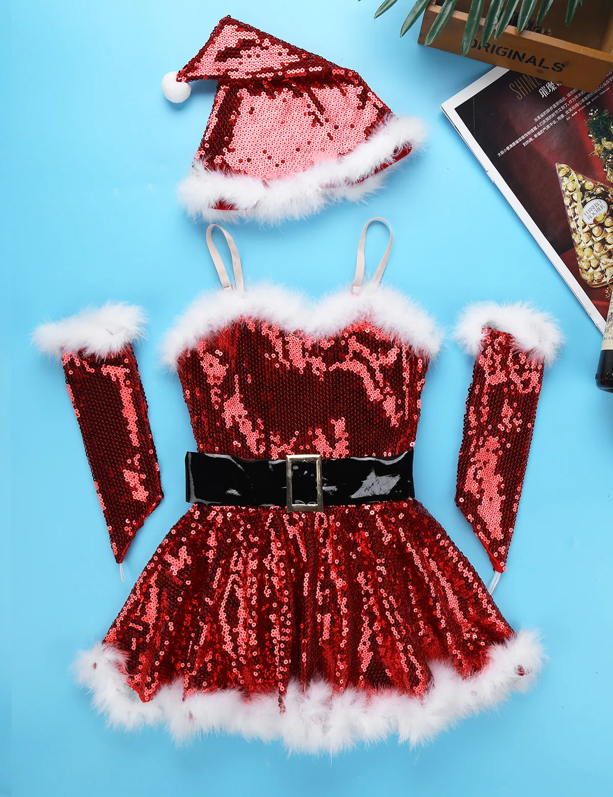 Amazon Disfraz Santa Claus Mujer Disfraz De Papá Noel Para Mujer