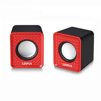 

USB Speaker Mini Wired Loudspeaker 3D Stereo Home Office Audio Portable USB Powered Subwoofer for Notebook Desktop Computer