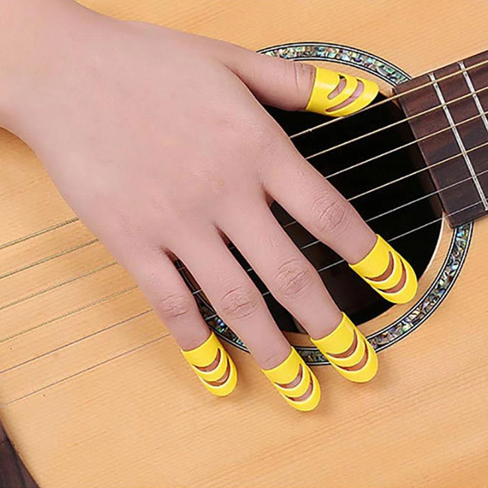 15 Pcs Guitar Thumb Finger Picks Assorted Color Celluloid Picks Paddles for Guitar Ukulele Accessories Guitar Thumb Picks 