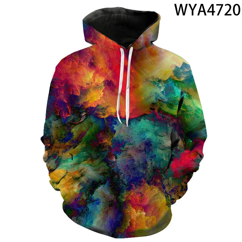 

2020 New Ink Painting Men Women Children Casual Hoodies 3D Printed Fashion Sweatshirts Pullover Boy Girl Kids Streetwear Coat