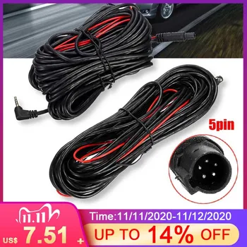 

1pc 10M/15M car Rear View Backup Camera Auto Car Camera Filter Reverse Extension Cable aux Extension cable usb 5 Pin Recorder