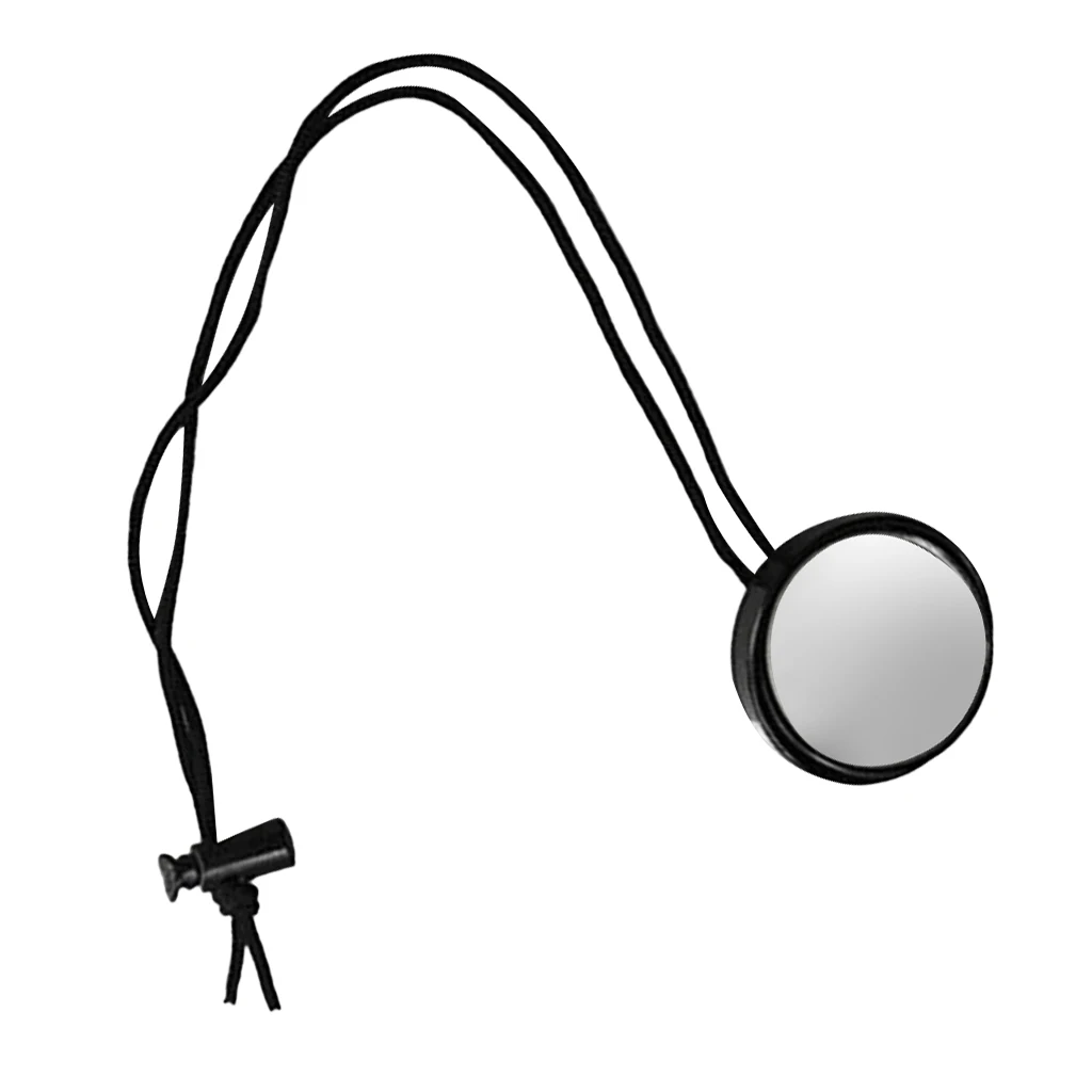 Scuba Diving Cave Dive Diver Rearview Round Mirror Safety Signal Gear Tool
