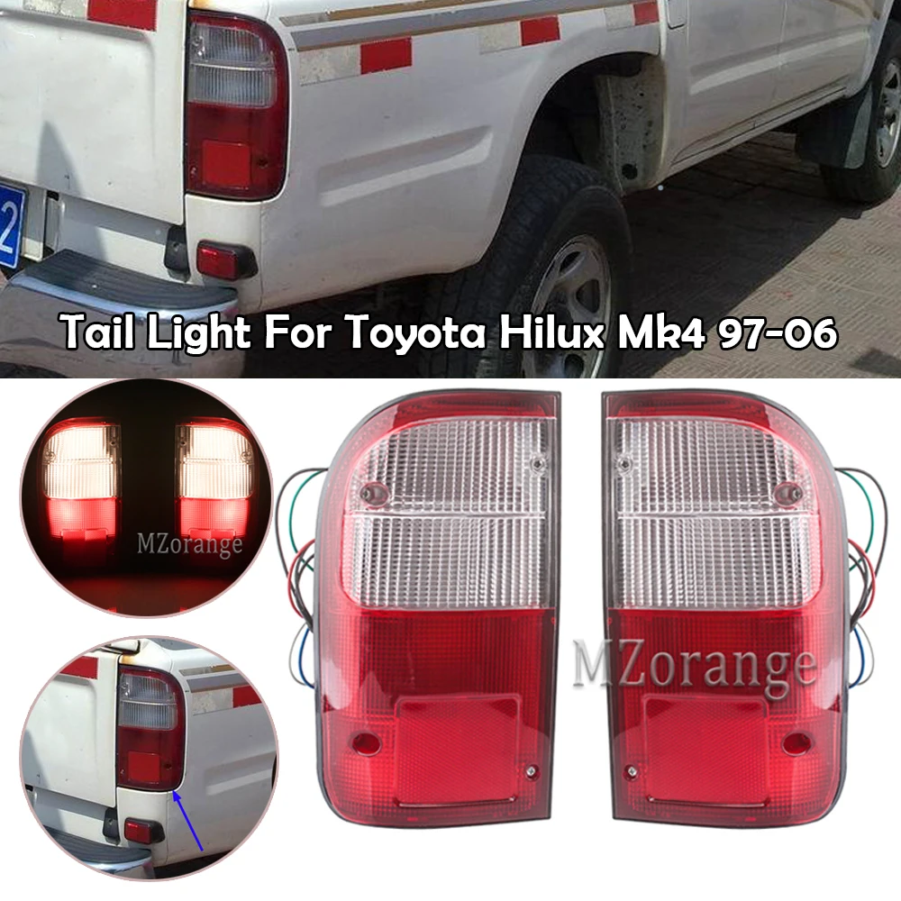 MZORANGE Tail светильник для Toyota Hilux Mk4 1997 1998 1999 2000 2001 2002 2003 2004 2006 автомобиль лампа стоп