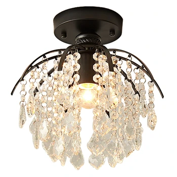 

Lukloy K9 Crystal Ceiling Lamp Aisle Corridor Balcony Luxury Decorative Light Nordic Postmodern Bedroom Restaurant Lighting E27