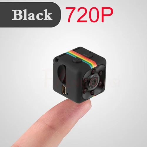 720p Black SQ11 мини видеокамера 1080P спортивная мини-камера DV DVR монитор ночного видения микро маленькая камера видео рекордер полицейский Карманная камера sq13 - Цвет: 720p Black