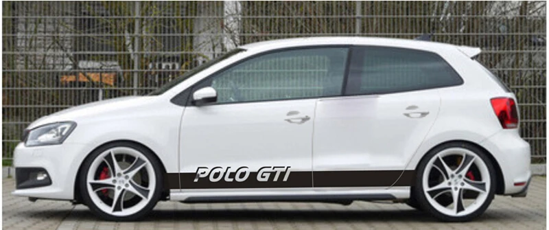 World Datong Автомобильный спортивный стикер для VOLKSWAGEN POLO GTI 5 6 7 гоночный спортивный стиль наклейка индивидуальная Автомобильная Боковая дверь наклейка s