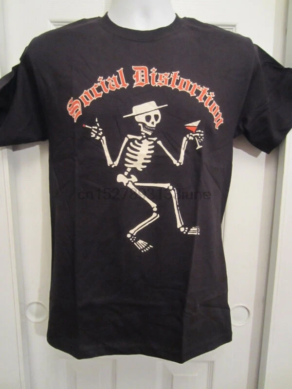 Горячая тема Social Distortion Skeleton футболка | Мужская одежда